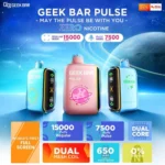 Geek Bar Pulse 小火箭15000口拋棄式電子煙｜16mL大容量 雙網狀線圈 智慧雙模式｜台灣