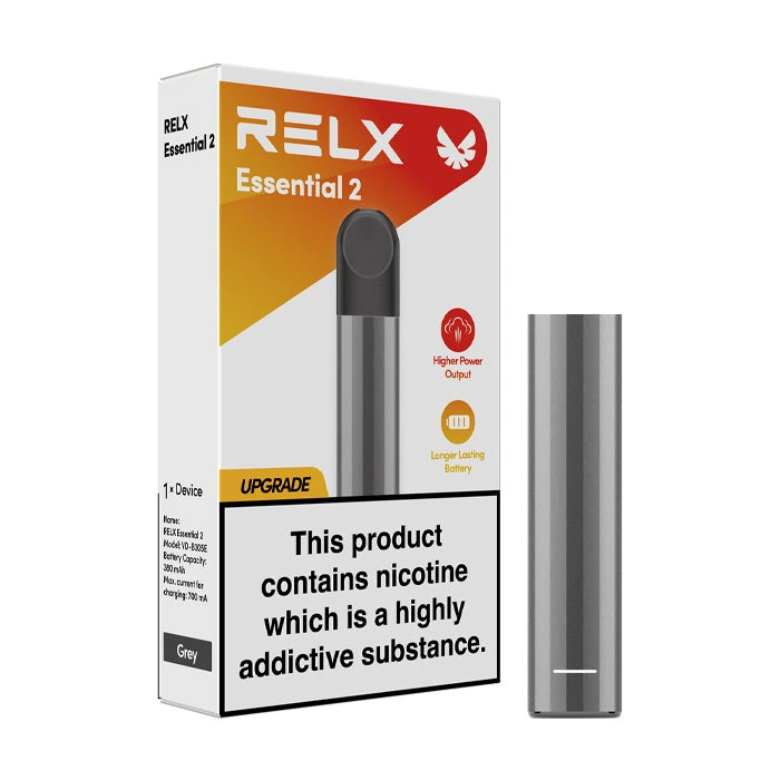 RELX-Essential-Device-2悅刻主機.webp 悅刻 RELX Essential 2 主機(兩段調壓)通用五六代彈 380mAh大電量 10W強勁功率 Type-C快充 多色可選 台灣|黑:圖片 1