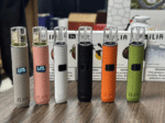 ILIA 哩啞 革調系列皮革主機 換彈式電子煙煙桿 6色可選 8W/10W可調功率 400mAh LED數顯 通配一代煙彈｜魅影黑：圖片 2